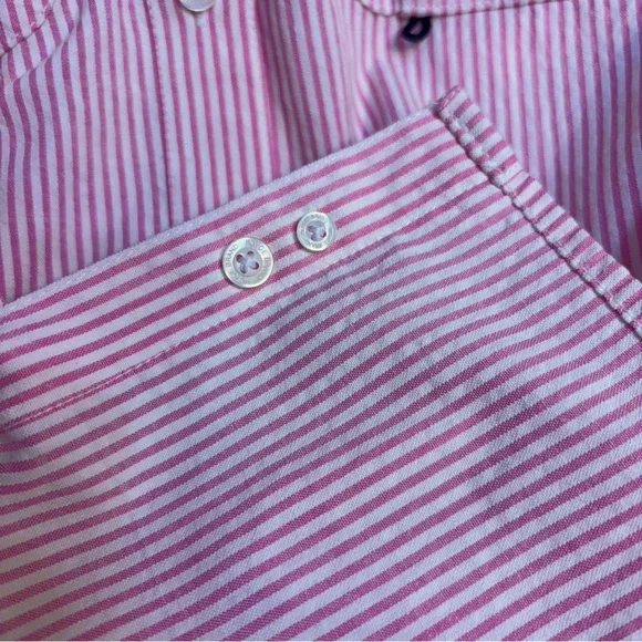 Royce Brand Pink & White Seersucker Long-Sleeve Ventilated Shirt, Size Large - Picture 6 of 8